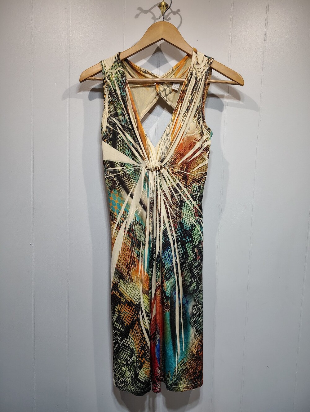 Boston Proper Multicolor Snake Dress Size Small